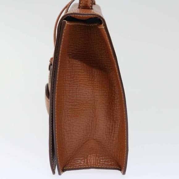 LOEWE Hand Bag Leather Brown Auth 71590 - Picture 4 of 16